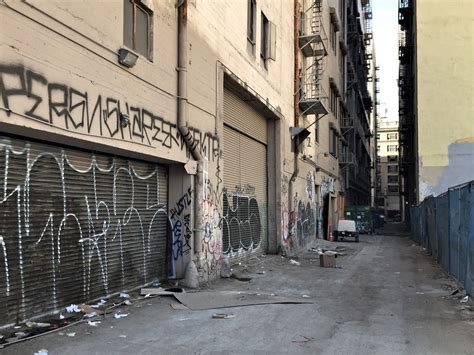 downtown alleys in los angeles.